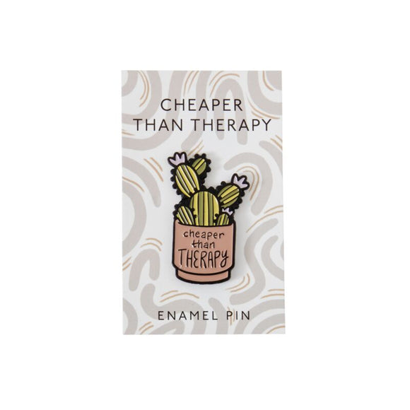 Cheaper Than Therapy - Enamel Pin