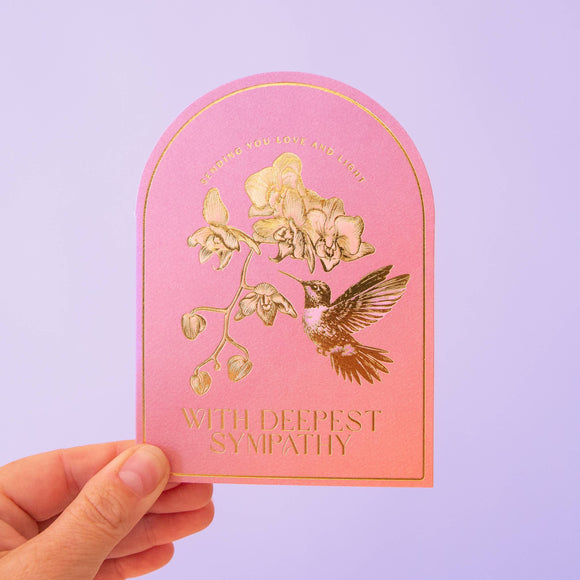 Deepest Sympathies Card | Hummingbird